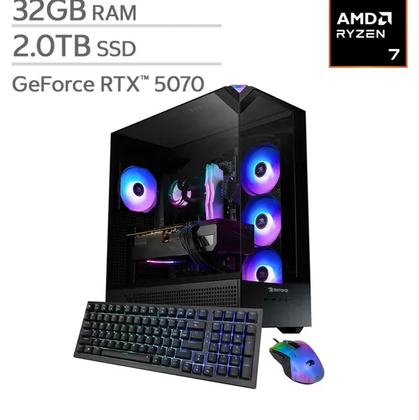 iBUYPOWER Element Gaming Desktop (RTX 5070, 32GB/2TB)