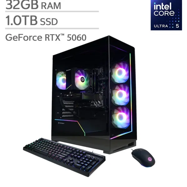 CyberPowerPC Xtreme Gaming Desktop (Ultra 5, 32GB/1TB, RTX 5060)